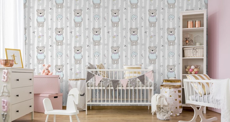 Tapeta Dla Dzieci - Zabawne Misie