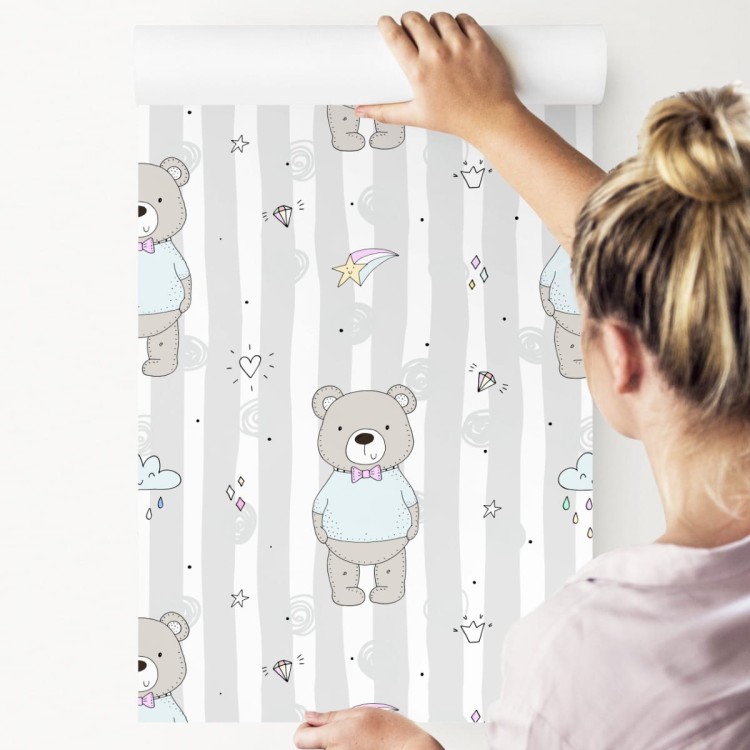 Tapeta Dla Dzieci - Zabawne Misie