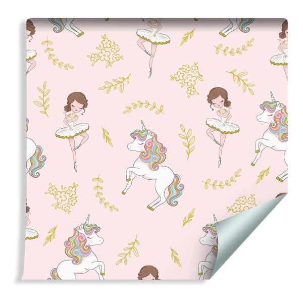 Tapeta Dla Dzieci - Jednorożce I Baletnice