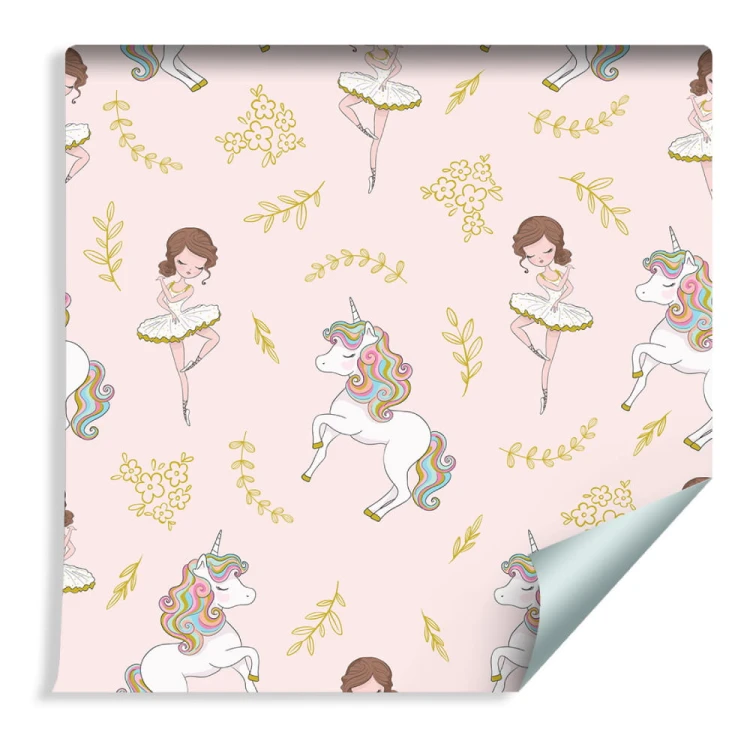 Tapeta Dla Dzieci - Jednorożce I Baletnice