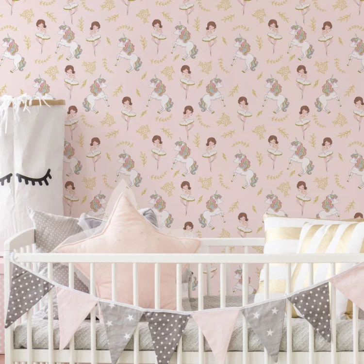 Tapeta Dla Dzieci - Jednorożce I Baletnice