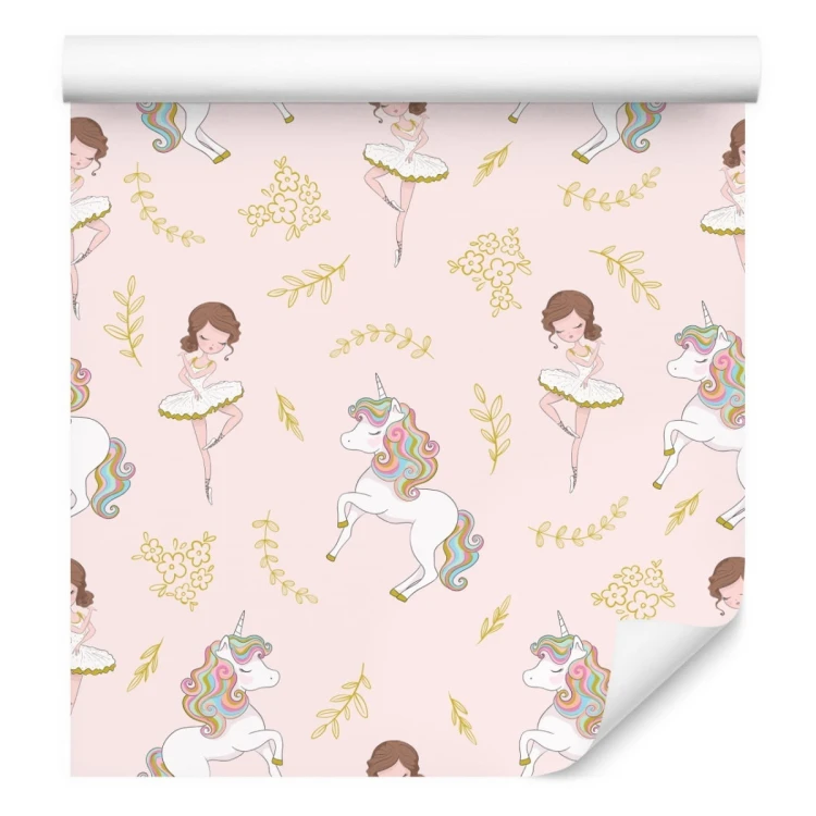 Tapeta Dla Dzieci - Jednorożce I Baletnice