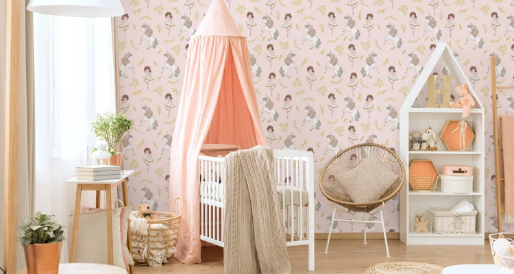 Tapeta Dla Dzieci - Jednorożce I Baletnice