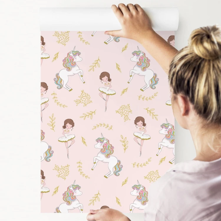 Tapeta Dla Dzieci - Jednorożce I Baletnice