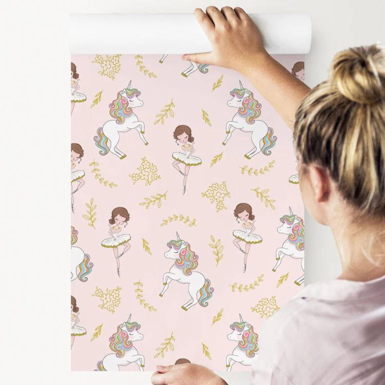 Tapeta Dla Dzieci - Jednorożce I Baletnice
