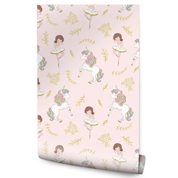 Tapeta Dla Dzieci - Jednorożce I Baletnice