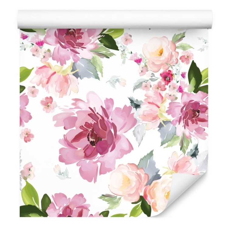 Tapeta Kwiaty Malowane Akwarelą