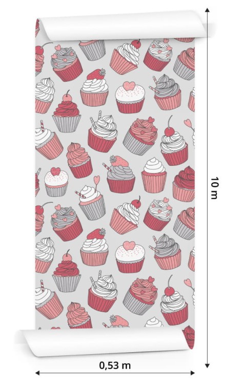 Tapeta Do Kuchni-Kolorowe Babeczki