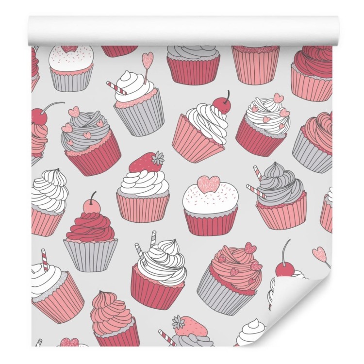 Tapeta Do Kuchni-Kolorowe Babeczki