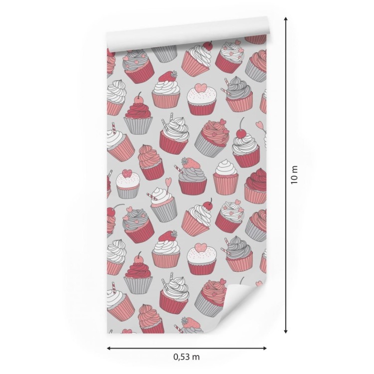 Tapeta Do Kuchni-Kolorowe Babeczki