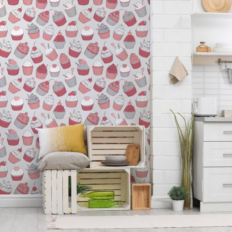 Tapeta Do Kuchni-Kolorowe Babeczki