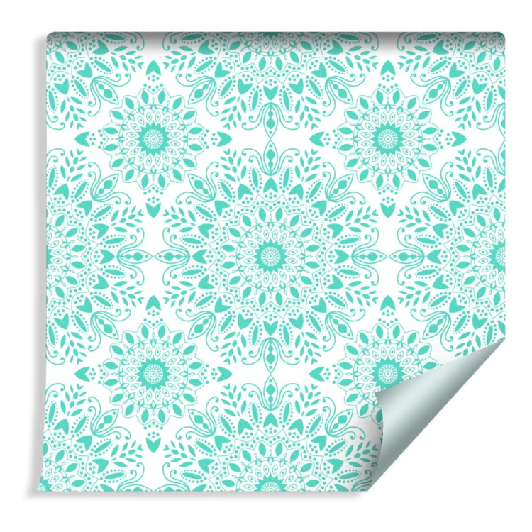 Tapeta Piękna Turkusowa Mandala