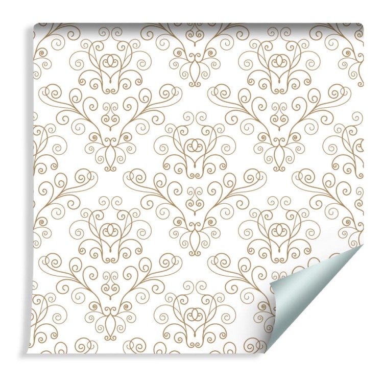 Tapeta Retro - Piękny Roślinny Wzór