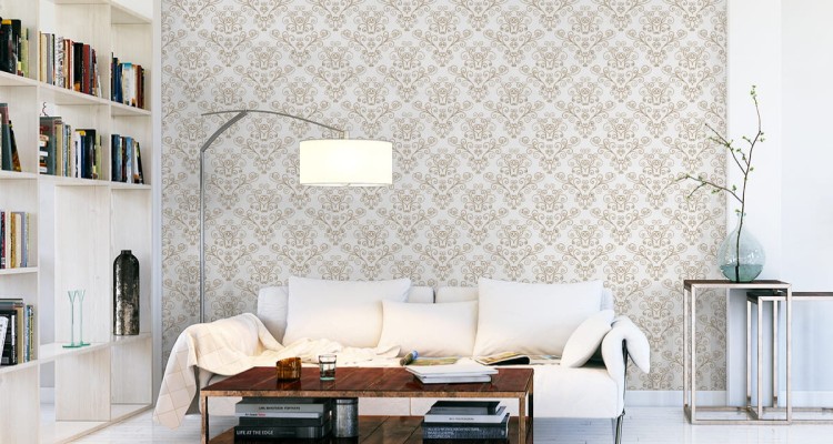 Tapeta Retro - Piękny Roślinny Wzór