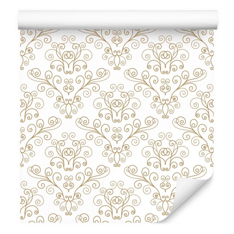 Tapeta Retro - Piękny Roślinny Wzór