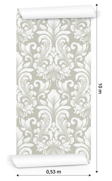 Tapeta Retro-Klasyczny Ornament W Stylu Barokowym