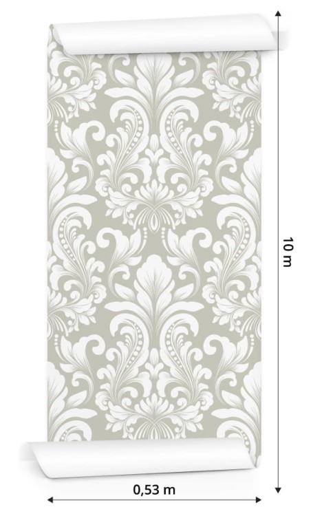 Tapeta Retro-Klasyczny Ornament W Stylu Barokowym
