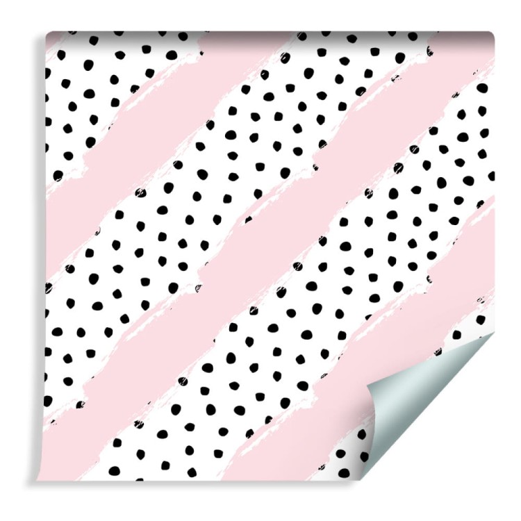 Tapeta Kropkowane Paski