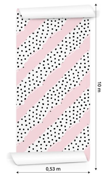 Tapeta Kropkowane Paski