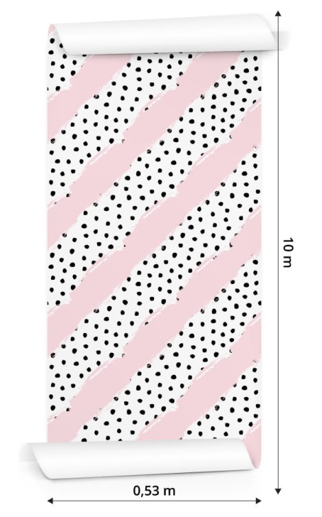 Tapeta Kropkowane Paski