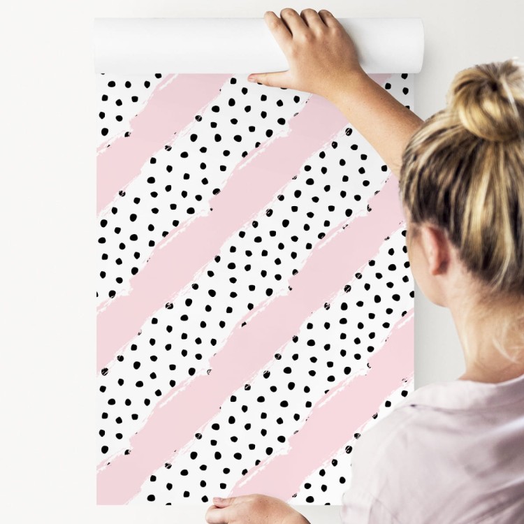 Tapeta Kropkowane Paski