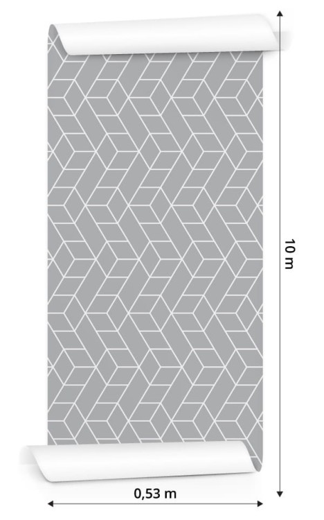 Tapeta Wzór Geometryczny - Sześciany