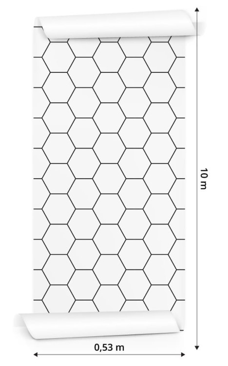 Tapeta Wzór Geometryczny - Sześciokąt
