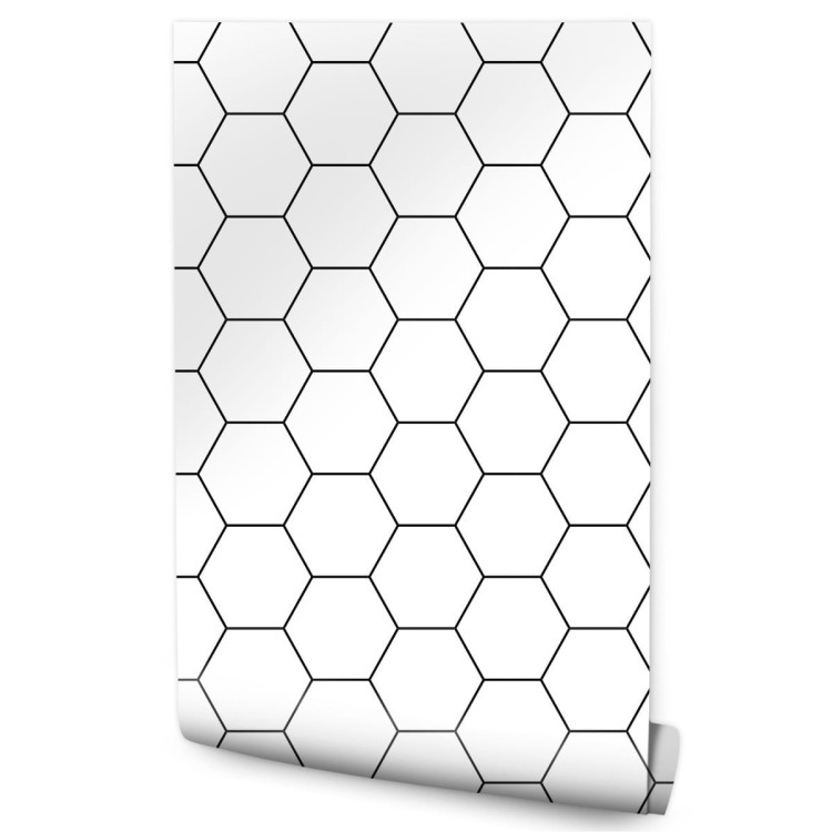 Tapeta Wzór Geometryczny - Sześciokąt