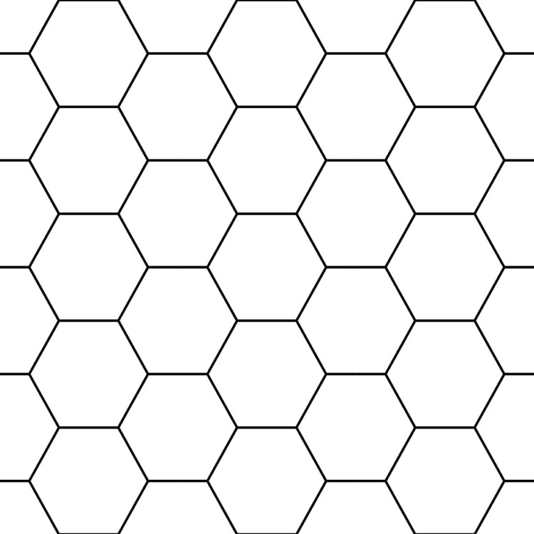 Tapeta Wzór Geometryczny - Sześciokąt