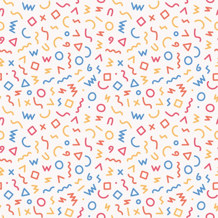 Tapeta Dla Dzieci-Geometryczne Kształty