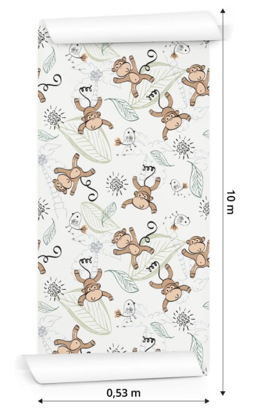 Tapeta Dla Dzieci - Małpki