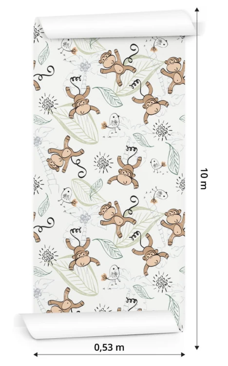 Tapeta Dla Dzieci - Małpki