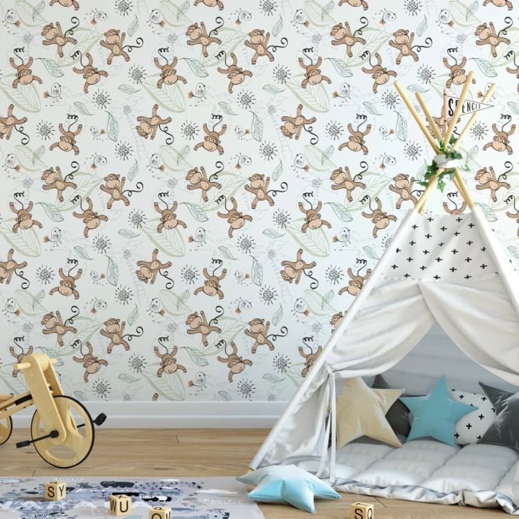 Tapeta Dla Dzieci - Małpki