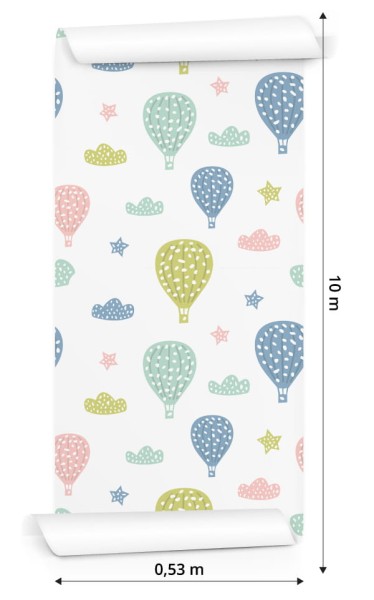 Tapeta Dla Dzieci - Kolorowe Balony