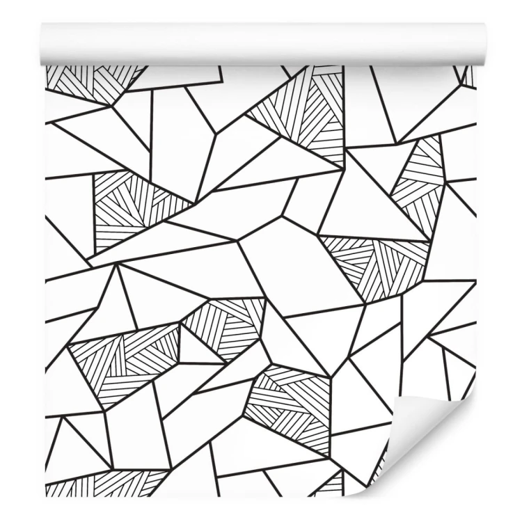 Tapeta Czarno Biały Wzór Geometryczny