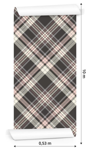 Tapeta Piękna Krata W Pastelowych Barwach