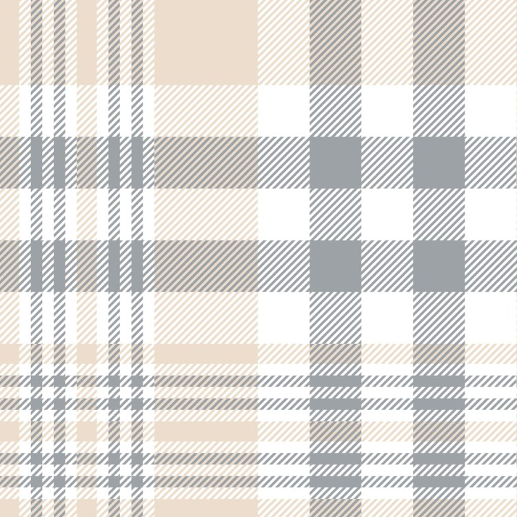 Tapeta Krata W Kolorze Szarym, Beżowym I Białym