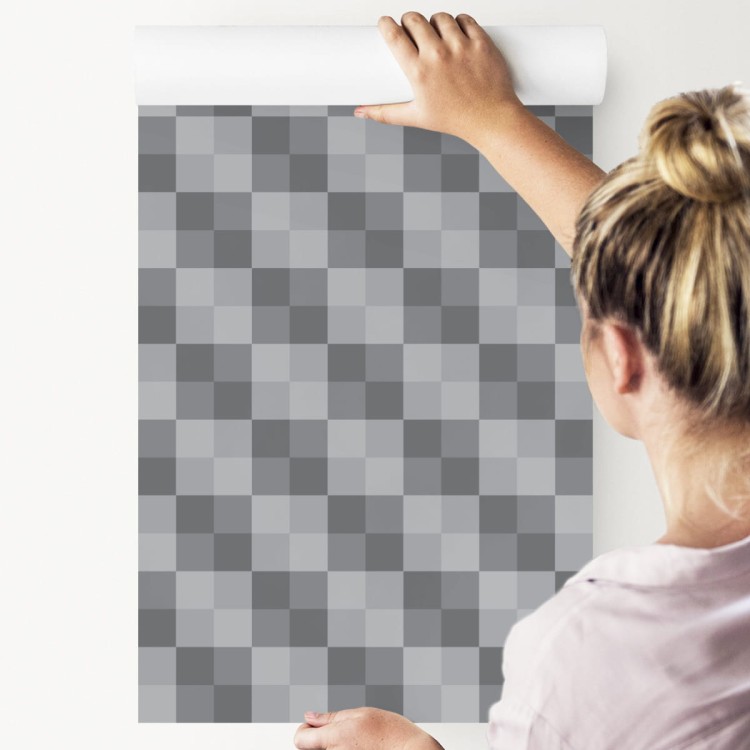 Tapeta Szara Abstrakcyjna Krata