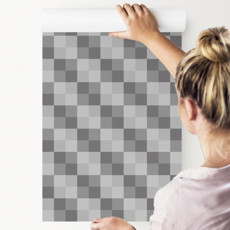 Tapeta Szara Abstrakcyjna Krata