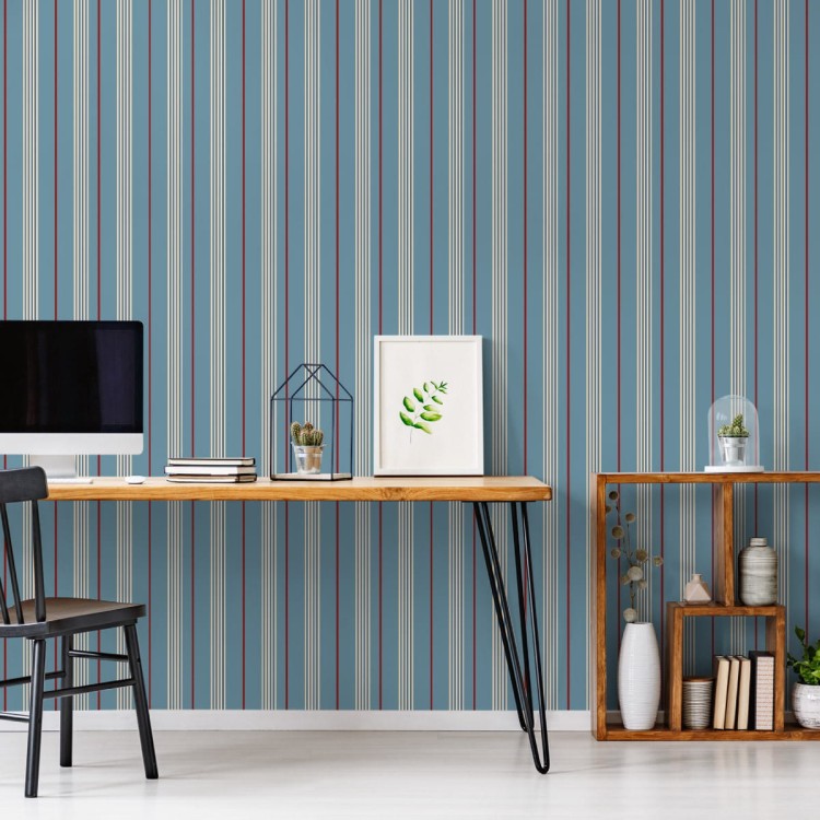 Tapeta W Klasyczne Pionowe Pasy, Do Biura, Salonu
