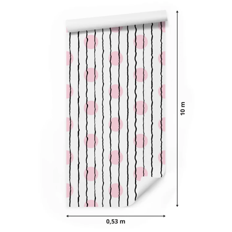 Tapeta Pionowe Paski I Kropki