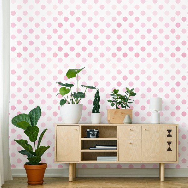 Tapeta Różowe Kółeczka