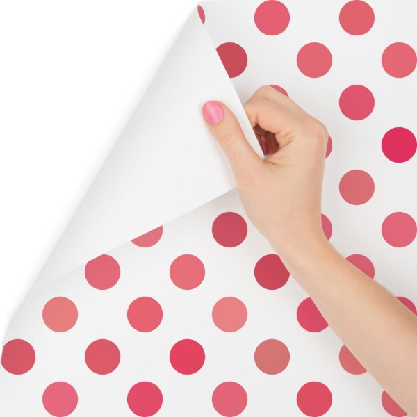 Tapeta Symetryczne Różowe Grochy