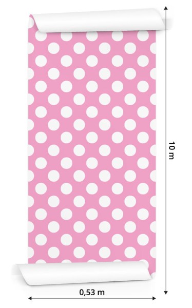 Tapeta Białe Kropki