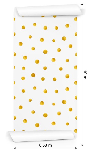 Tapeta Żółte Kropki
