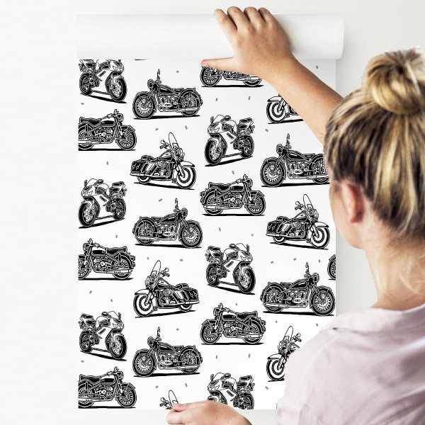 Tapeta Czarno-Białe Motocykle