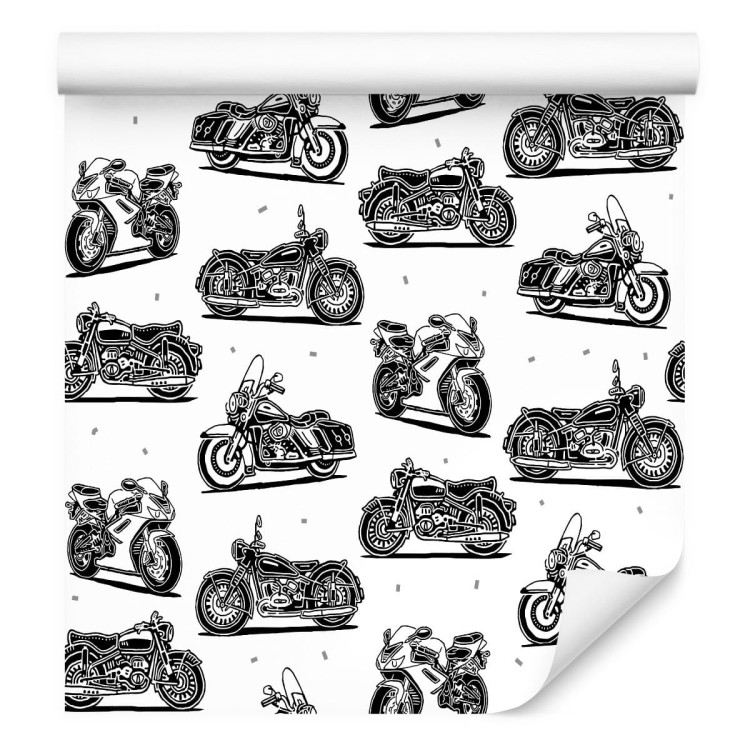 Tapeta Czarno-Białe Motocykle