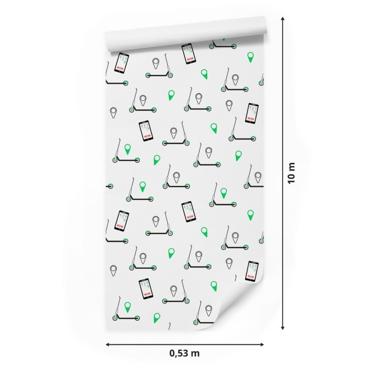 Tapeta Hulajnogi I Smartfony