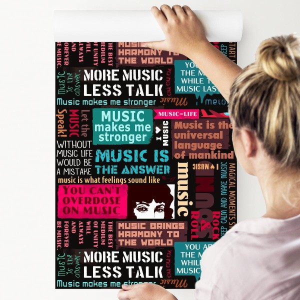 Tapeta Muzyczna Typografia