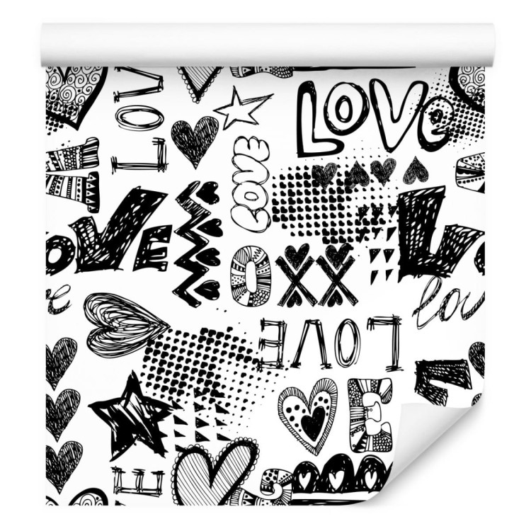 Tapeta Serca Z Napisami